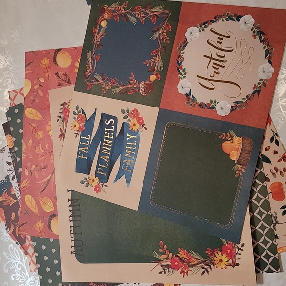 Recollections Fall Tapestry cardstock scrapbook paper - Picture 4 of 8